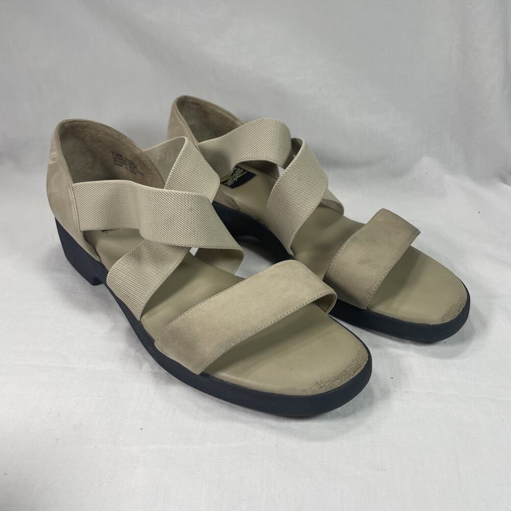 Upper Balance Tan Suede Criss Cross Sandals Women’s Size 7.5 M